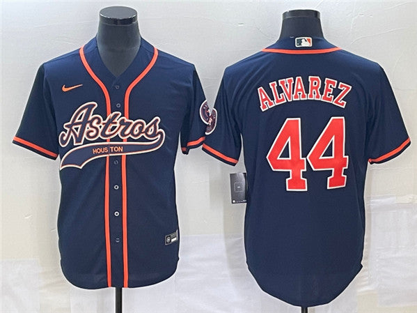 Yordan Alvarez Houston Astros navy jersey