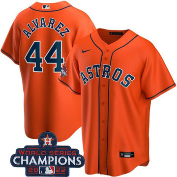 Yordan Alvarez Houston Astros orange jersey