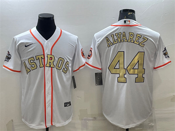 Yordan Alvarez Houston Astros white jersey