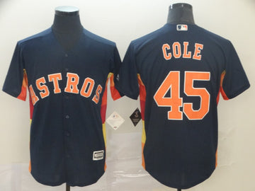 Gerrit Cole Houston Astros navy jersey
