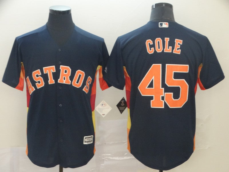 Gerrit Cole Houston Astros navy jersey