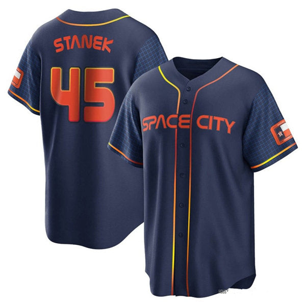 Ryne Stanek Houston Astros navy City Connect jersey