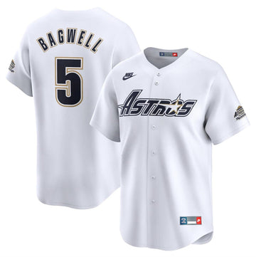 Jeff Bagwell Houston Astros cream Cooperstown jersey