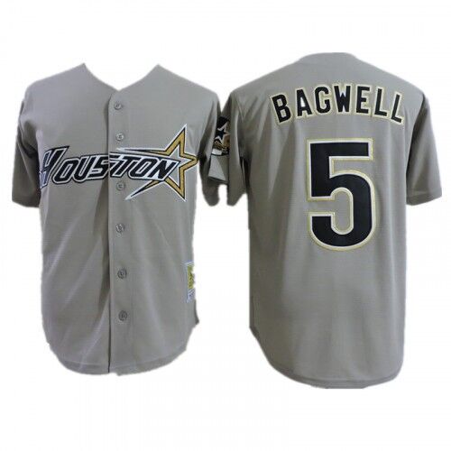 Jeff Bagwell Houston Astros gray jersey