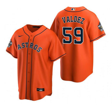 Framber Valdez Houston Astros orange jersey