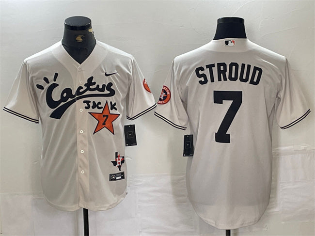CJ Stroud Houston Astros cream jersey