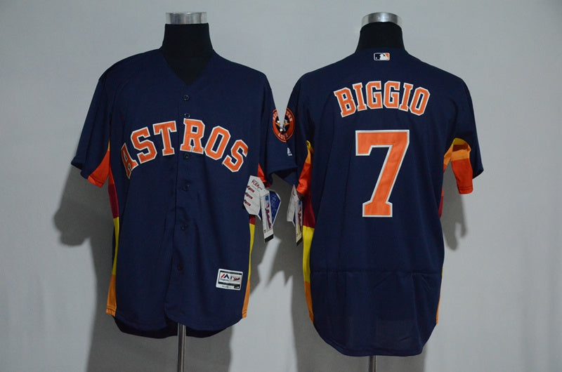 Craig Biggio Majestic Houston Astros navy Alternate jersey
