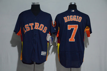 Craig Biggio Majestic Houston Astros navy Alternate jersey