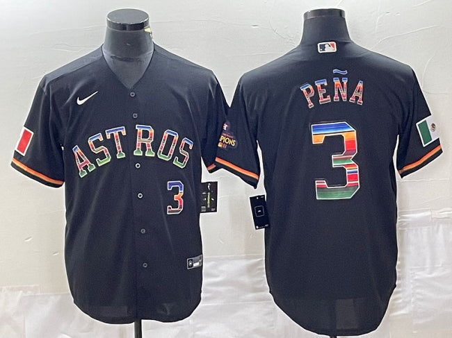 Custom Houston Astros black jersey