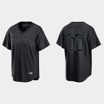 Custom Houston Astros black Fashion jersey