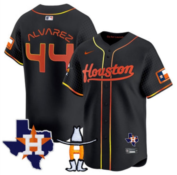 Custom Houston Astros black jersey