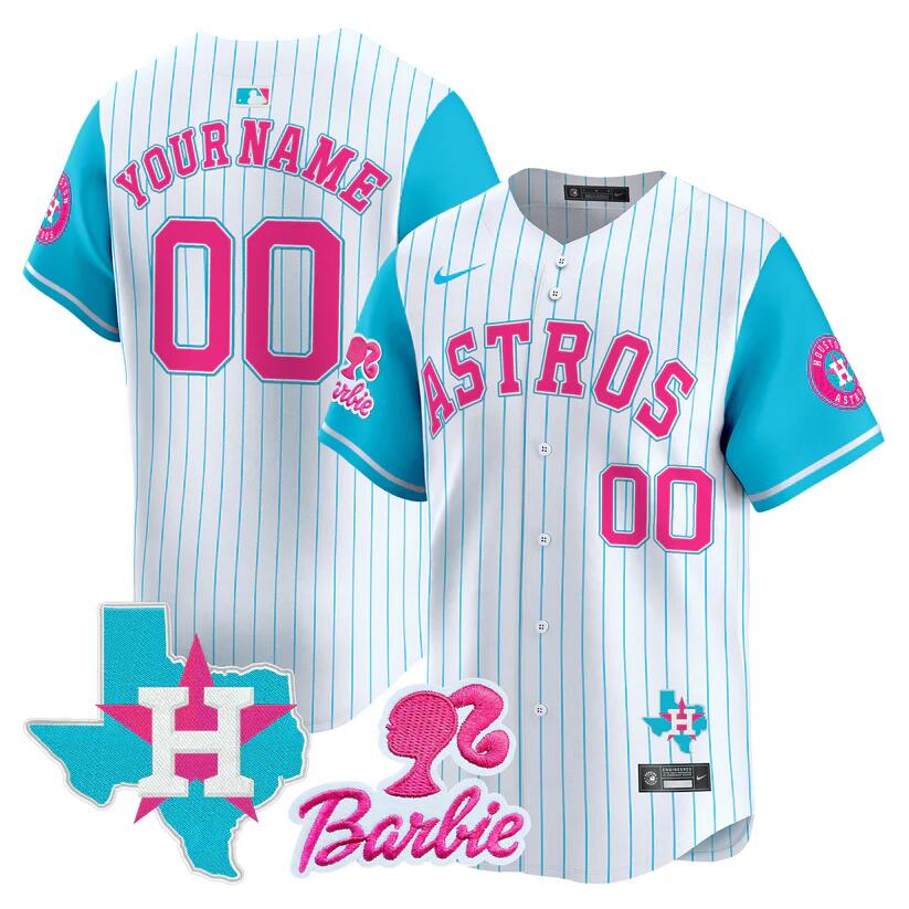 Custom Houston Astros blue jersey