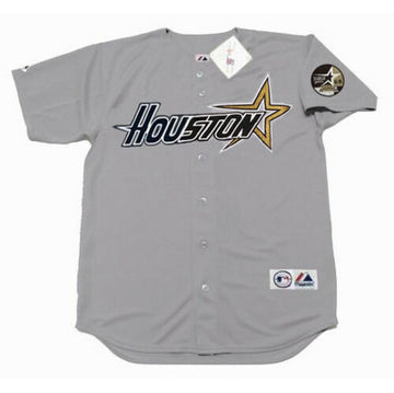 Custom Houston Astros gray Throwback jersey