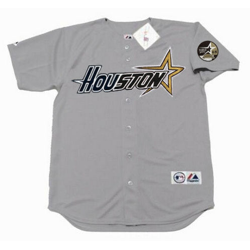 Custom Houston Astros gray Throwback jersey