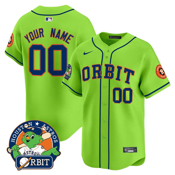 Custom Houston Astros green jersey