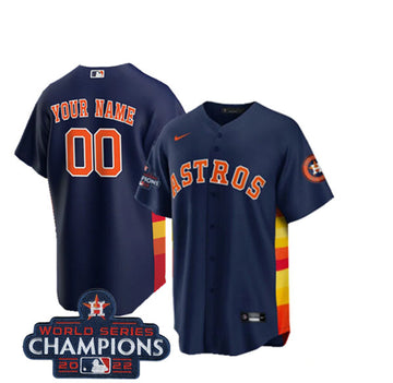 Custom Houston Astros navy jersey