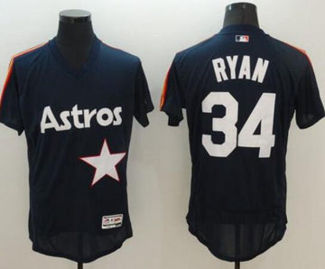 Custom Houston Astros navy Authentic jersey