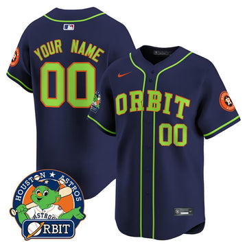 Custom Houston Astros navy jersey