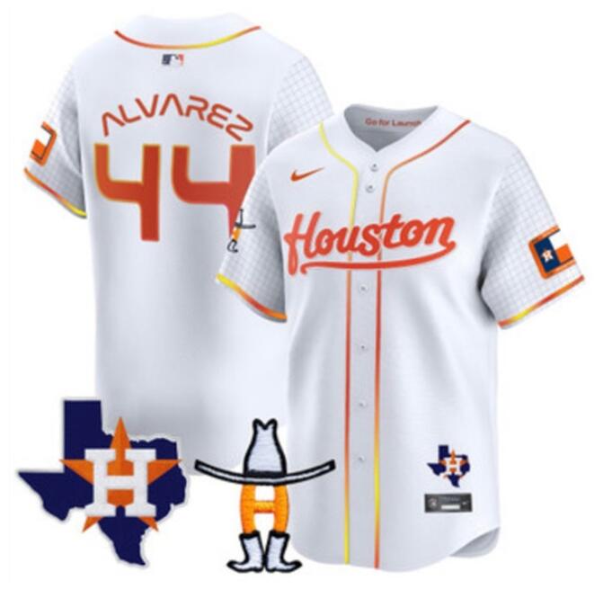 Custom Houston Astros white jersey