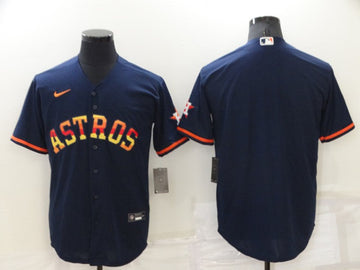 Custom Houston Astros navy jersey