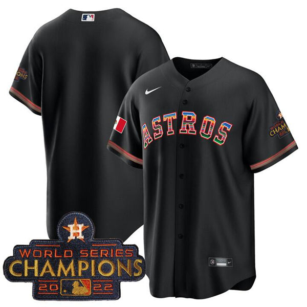 Custom Houston Astros black jersey