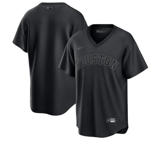 Custom Houston Astros black Fashion jersey