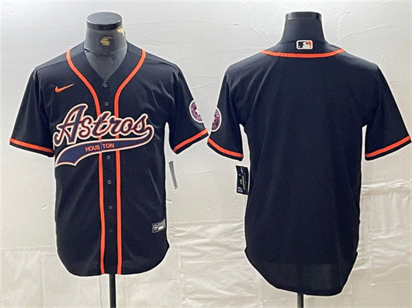 Custom Houston Astros black jersey