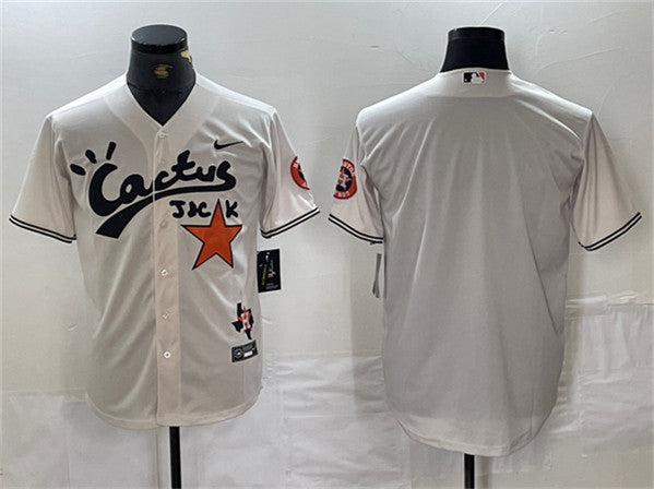Custom Houston Astros cream jersey