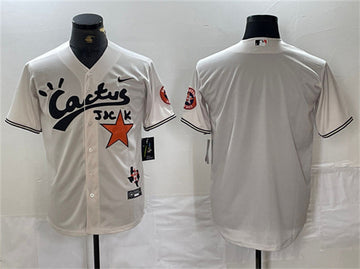 Custom Houston Astros cream jersey