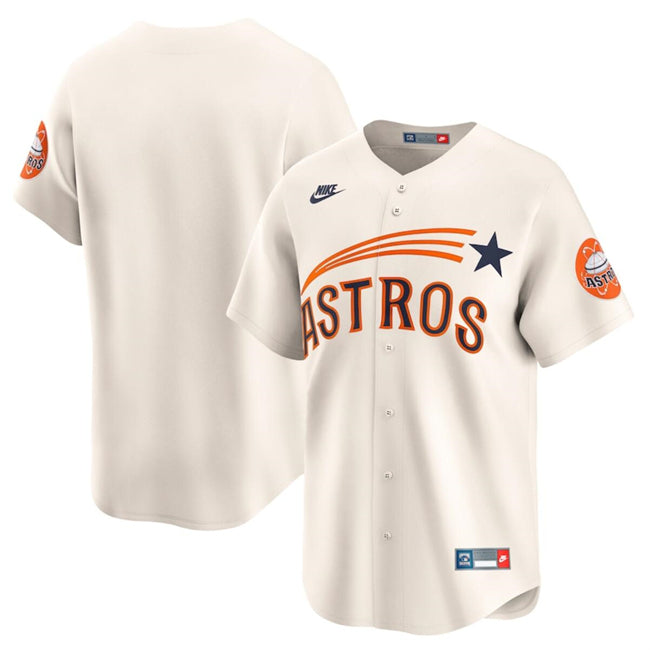 Custom Houston Astros cream Cooperstown jersey