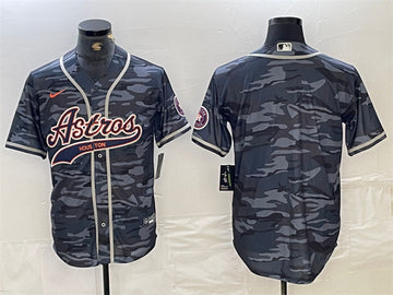 Custom Houston Astros gray Camo jersey