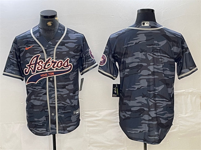 Custom Houston Astros gray Camo jersey