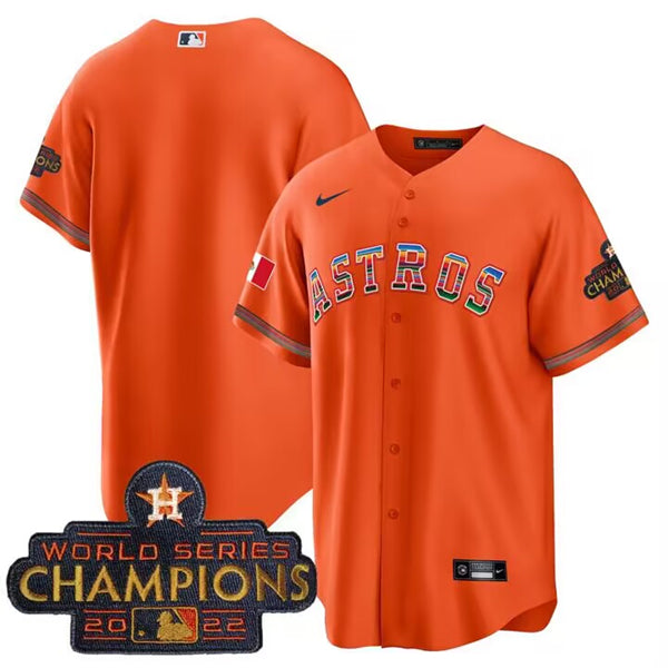 Custom Houston Astros orange jersey