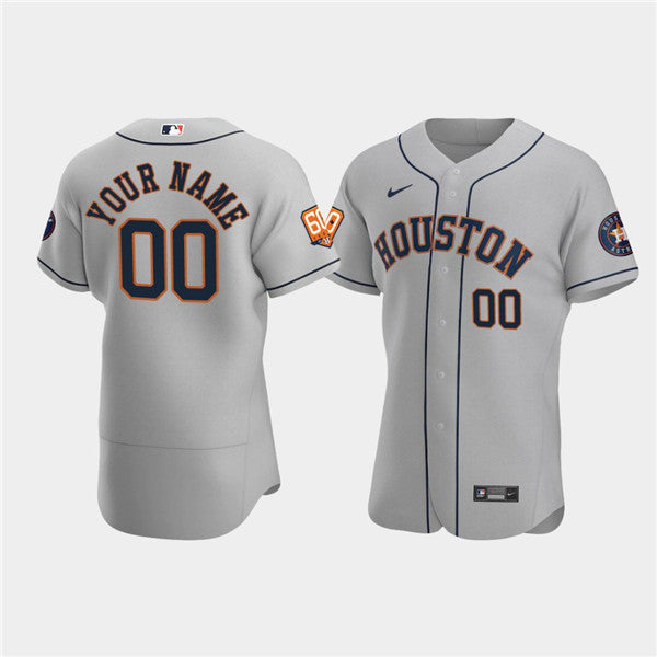 Custom Houston Astros gray jersey
