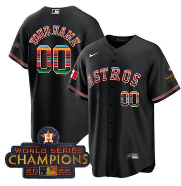 Custom Houston Astros black jersey
