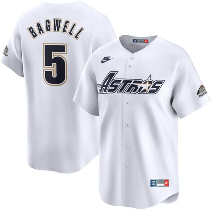 Custom Houston Astros cream Cooperstown jersey