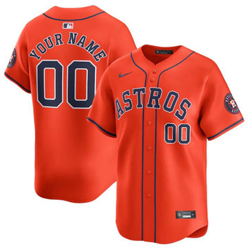 Custom Houston Astros orange Alternate jersey