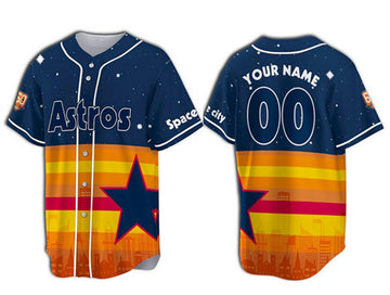 Custom Houston Astros rainbow jersey