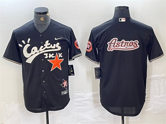 Team Big Logo Houston Astros black jersey