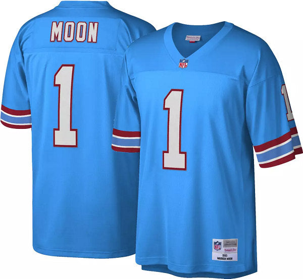 Warren Moon Tennessee Titans blue Game jersey