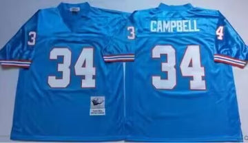 Earl Campbell Tennessee Titans blue Throwback jersey