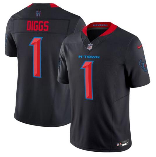 Stefon Diggs Houston Texans navy FUSE jersey