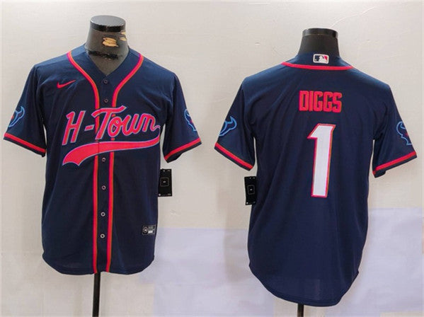 Stefon Diggs Houston Texans navy jersey
