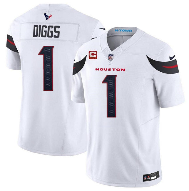 Stefon Diggs Houston Texans white FUSE jersey