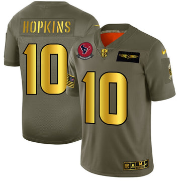 DeAndre Hopkins Houston Texans olive-gold Salute To Service jersey
