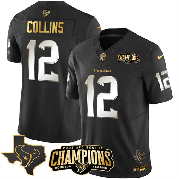 Nico Collins Houston Texans black FUSE jersey