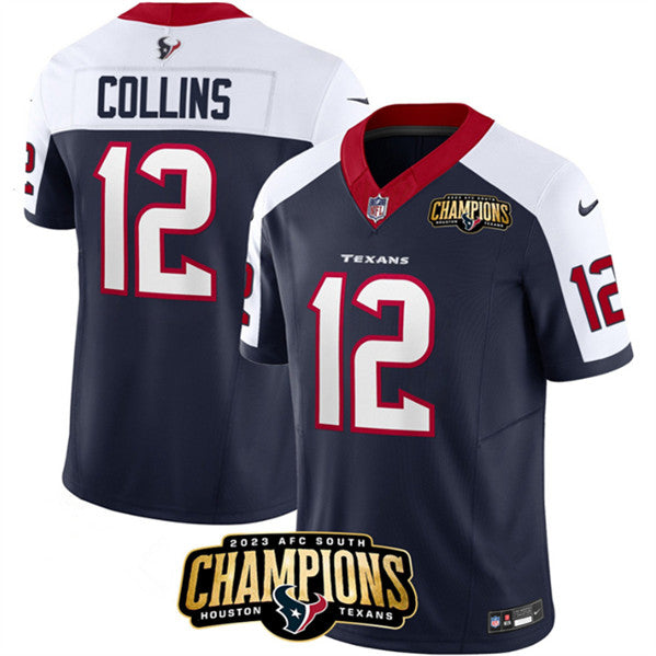 Nico Collins Houston Texans navy-white FUSE jersey