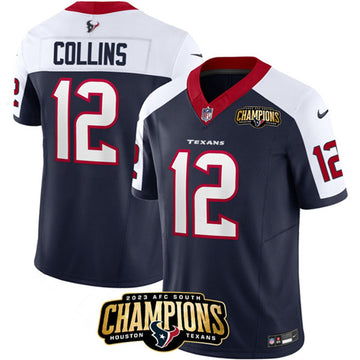 Nico Collins Houston Texans navy-white FUSE jersey