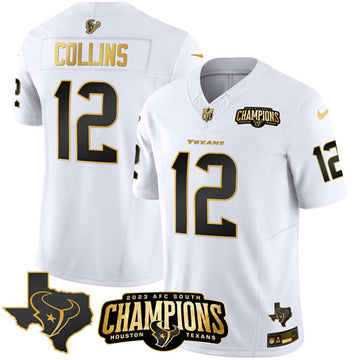 Nico Collins Houston Texans white FUSE jersey