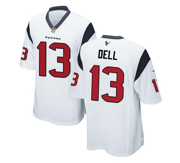 Tank Dell Houston Texans white Game jersey